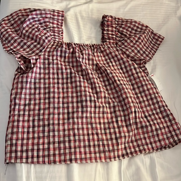 Zac & Rachel Tops - 109. NWT Zac & Rachel gingham blouse
